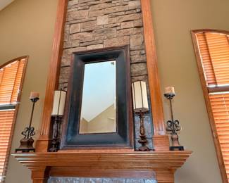 Large Mirror/Side Lamps