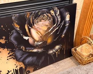 Large Black and Gold Wall Art