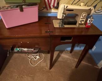 Vintage Brother Flairmatic 190 Sewing Machine in Wooden Cabinet