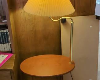 Mads Caprani Style Bentwood Floor Lamp with Table