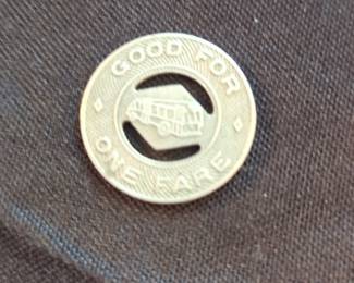 Saginaw City Lines Inc. Transit Token - Good for One Fare