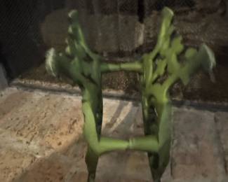 Vintage Cast Iron Fireplace Tool Set with Ball Finials and Stand