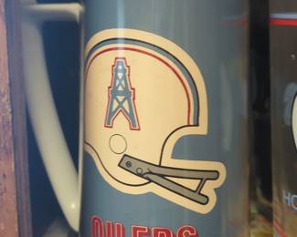 Vintage Houston Oilers Thermo-Serv Insulated Freezer Mug