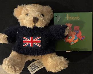 Harrods Knightsbridge Union Jack Sweater Teddy Bear