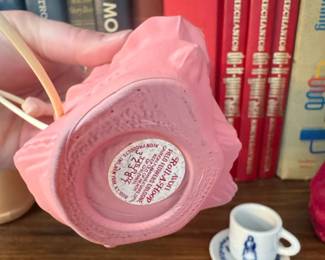 Vintage Avon Roll-A-Hoop Field Flowers Cologne Figurine