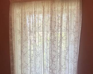 DKNY Floral Lace Curtain Panel