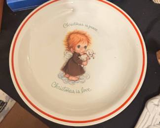 Little Folks "Christmas is Love" Collector Plate by Brownie