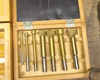 7-Piece Forstner Drill Bit Set in Wooden Case