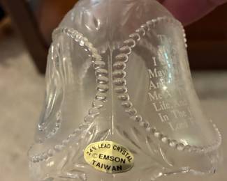 Emson 24% Lead Crystal 'The Lord's Prayer' Bell