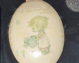 Vintage 'Whatsoever a Man Soweth' Oval Wall Plaque by B.C.