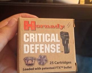 Hornady Critical Defense .380 Auto 90-Grain FTX Ammunition Box