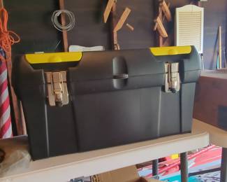 Stanley 19-inch Plastic Tool Box with Metal Latches