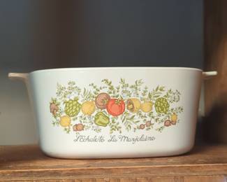 CorningWare Spice of Life L'Echalote La Marjolaine 3 Quart Casserole Dish with Lid