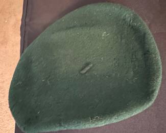 Vintage Girl Scouts Green Wool Beret (Made in England, American Mayfair Corp)