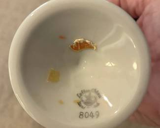 Lefton China 25th Anniversary Bud Vase #8049