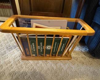 Vintage Arthur Umanoff Style Spindle Magazine Rack