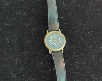 Vintage State of Texas Map Watch with Rhinestones