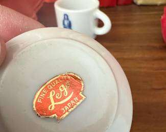 Vintage LeGo Japan Miniature "I Love You Mother" Cup and Saucer