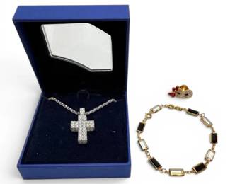 Swarovski Necklace W Bracelet Pin
