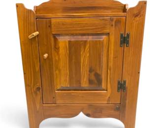 Ethan Allen Country Craftsman Single Door Pine Cabinet