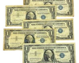 One Dollar Silver Certificates Series 1957 A
