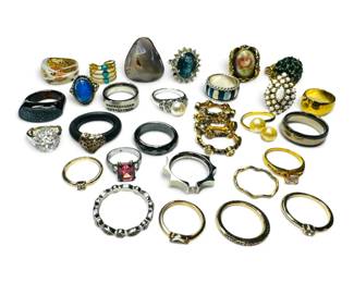 Silver And GoldToned Rings