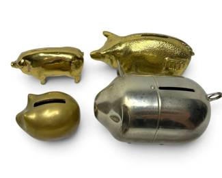 Gold Piggy Banks