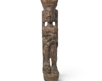 Indian Hand Carved Wooden Sculpture