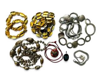 Chunky Gold Silver Toned Necklaces