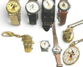 Mickey Mouse, Cinderella More Vintage Novelty Watches
