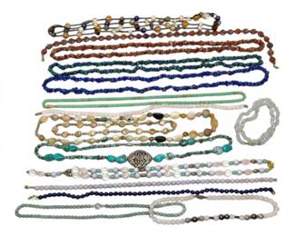 Beaded Necklaces Strung Beads