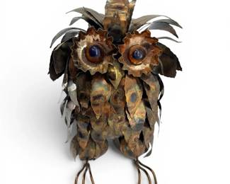 MCM Copper Owl Sculpture