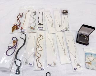 Necklaces (some are sterling)