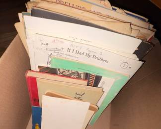 Vintage Sheet Music 
