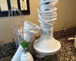 Vintage Braun MR Multipractic Hand Blender Set
