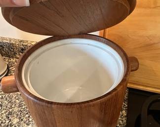 Vintage Flemming Digsmed Staved Teak Ice Bucket second image