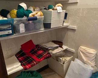 Assorted Yarn and Fabric Craft Stash