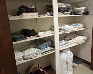 Assorted Household Linens and Bedding Collection