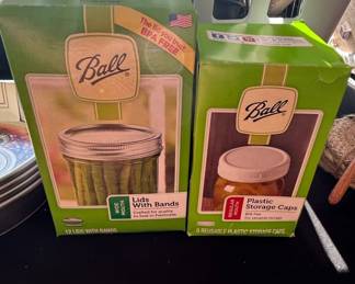 Ball Canning Jar Accessories Lids with Bands Plastic Storage Caps
