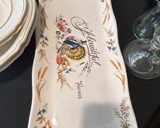 Autumn Botanical Rectangular Serving Platter