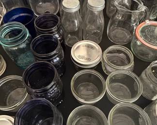 Mixed Lot of Vintage Laboratory, Canning, and Decorative Glassware third image