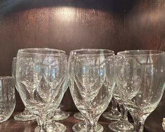 Libbey Chivalry Clear Water Goblets