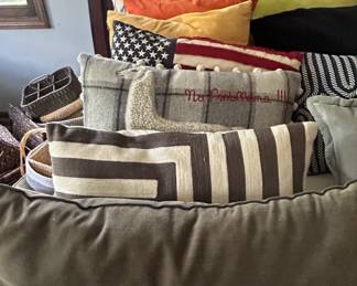 Taos Embroidered Border Pillow Multiple Colorways