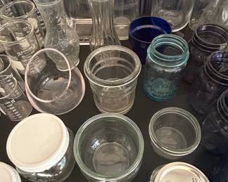 Mixed Lot of Vintage Laboratory, Canning, and Decorative Glassware fourth image