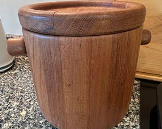 Vintage Flemming Digsmed Staved Teak Ice Bucket