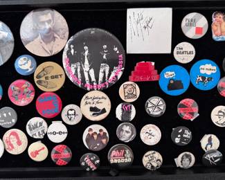 band pinback buttons