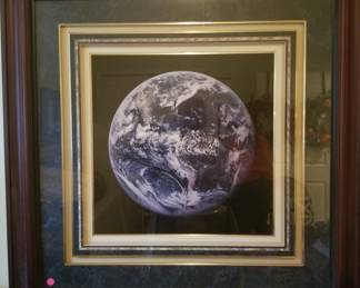 Framed photo of Earth