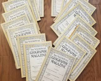 Antique National Geographic magazines, 1920 and 1921