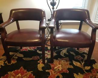 Traditional home office arm chairs.