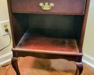 Queen Anne style open cabinet, home office